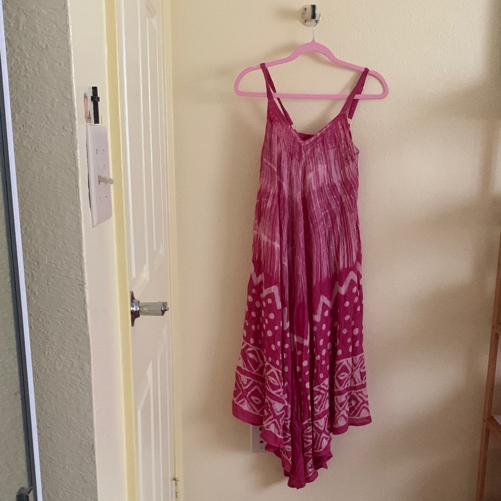 NWT advance apparel Pink Patterned Jumpsuit